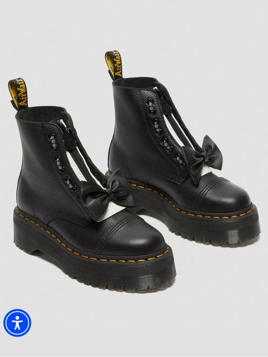 Dr. Martens Shoes - Rare! Dr. Martens + Lazy Oaf Sinclair Black Leather Platform Boots